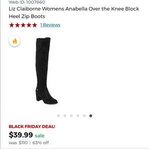 Liz Claiborne Annabelle over the knee boots